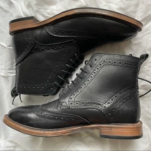 Peaky Blinders style KG by Kurt Geiger black vegan leather boots